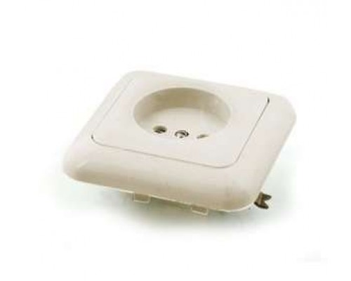 Розетка 1-м СП 10А IP20 РС10-005 БЕЛ. ЦЕРКОВЬ РС10-005