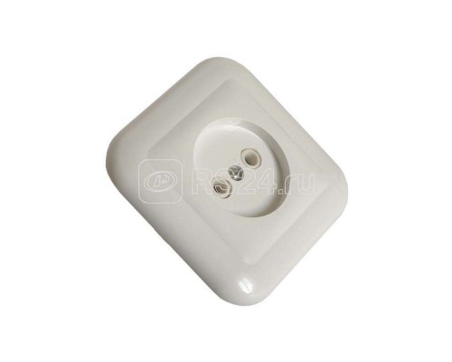 Розетка 1-м СП 16А IP20 без заземл. бел. БЕЛТИЗ РС 16-039
