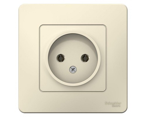 Розетка 1-м СП BLANCA 16А 250В без шторок без заземл. молоч. SchE BLNRS000012