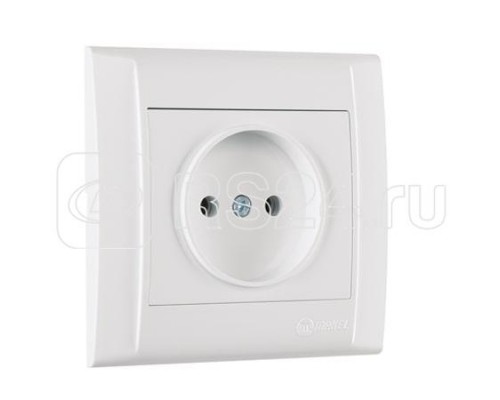 Розетка 1-м СП Defne 16А IP20 без заземл. с сет. фильтром бел. Makel 42001002