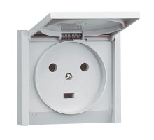 Розетка 1-м СП Plexo 20А 230В 2К+3 IP44 Leg 055703