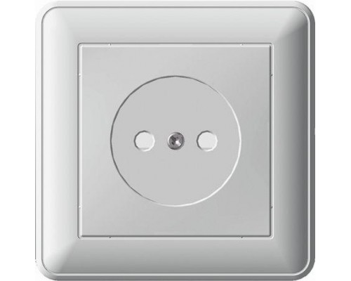 Розетка 1-м СП W59 16А IP20 защ. шторки без заземл. бел. SchE RS16-151-18
