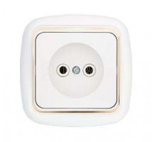 Розетка 1-м СП без заземл. бел. БЕЛТИЗ РС16-257