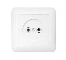 Розетка 1-м СП без заземл. бел. БЕЛТИЗ РС16-299