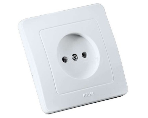 Розетка 1-м СП Мастер 16А 250В IP20 бел. HEGEL РС16-301