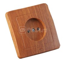 Розетка 1-м СП Мастер 16А 250В IP20 дуб HEGEL РС16-301-05