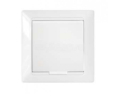 Розетка 1-м СП с защ. крышкой защ. шторки с заземл. бел. БЕЛТИЗ РС16-364