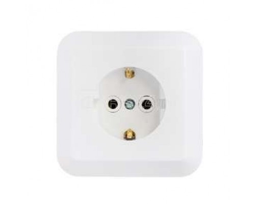 Розетка 1-м СП с заземл. бел. БЕЛТИЗ РС16-201