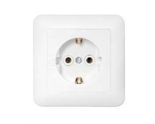Розетка 1-м СП с заземл. бел. БЕЛТИЗ РС16-300