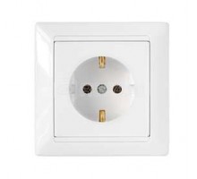 Розетка 1-м СП с заземл. бел. БЕЛТИЗ РС16-306