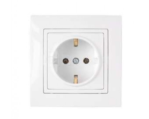 Розетка 1-м СП с заземл. бел. БЕЛТИЗ РС16-342