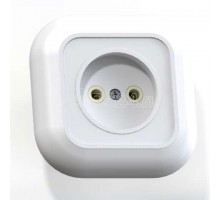 Розетка 1-м СП Валентина 10А IP20 РС10-153 бел. Кунцево 7651