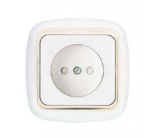 Розетка 1-м СП защ. шторки с заземл. бел. БЕЛТИЗ РС16-267