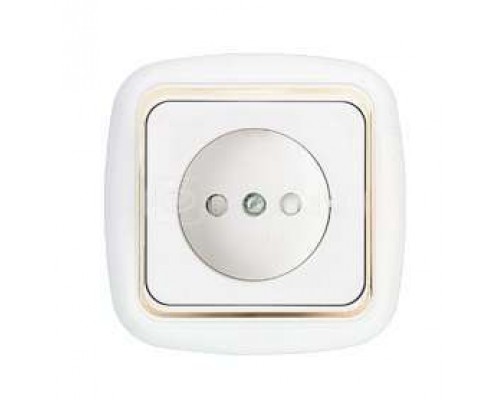 Розетка 1-м СП защ. шторки с заземл. бел. БЕЛТИЗ РС16-267