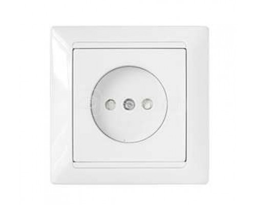 Розетка 1-м СП защ. шторки с заземл. бел. БЕЛТИЗ РС16-316