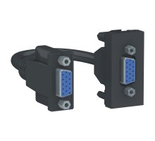 Розетка 1-мод. UNICA MODULAR HD15 female VGA антрацит SchE NU343254