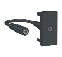 Розетка 1-мод. UNICA MODULAR Minijack антрацит SchE NU343354