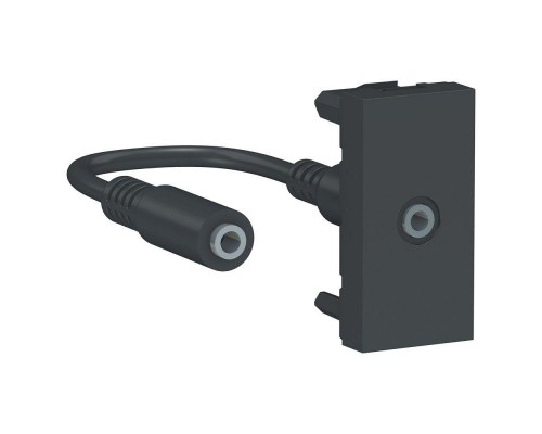Розетка 1-мод. UNICA MODULAR Minijack антрацит SchE NU343354