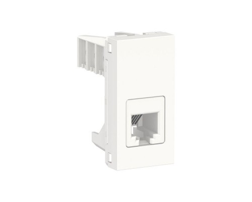 Розетка 1-мод. UNICA MODULAR одиночная + телеф. RJ12 бел. SchE NU349118