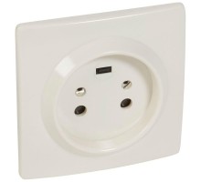Розетка 20А 2К+3 95х95мм сл. кость Leg 055452