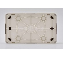 Розетка 2-м ОП VIOLA с заземл. крем. LEZARD 751-0300-127