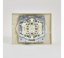 Розетка 2-м СП KARINA 16А IP20 без заземл. термопласт крем. LEZARD 707-0300-128B