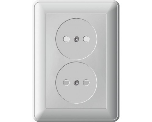 Розетка 2-м СП W59 16А IP20 защ. шторки без заземл. шампань SchE RS16-254-48