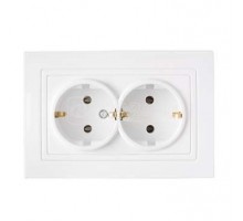 Розетка 2-м СП без заземл. бел. БЕЛТИЗ РС16-348