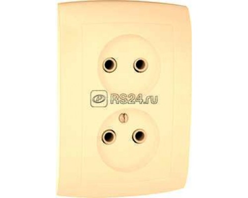 Розетка 2-м СП Елизавета РС10-409 сл. кость Кунцево 5643