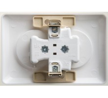 Розетка 2-м СП Этюд 16А 250В без защ. шторок с заземл. бел. SchE PC16-107B