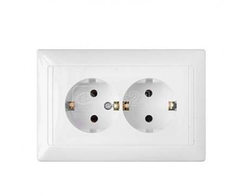 Розетка 2-м СП с заземл. бел. БЕЛТИЗ РС16-313