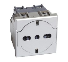 Розетка 2К+З 16А 250В алюм. Leg BTC HC4140/16F