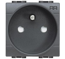 Розетка 2мод. 10А/16А 250В 2П+З с сигнал. лампой Leg BTC L4144