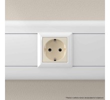 Розетка 2мод. 3п 2P+E Avanti Ванильная дымка защ. шторки DKC 4405002