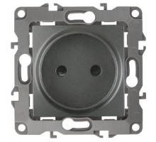 Розетка 2п 16АХ-250В 12-2105-12 графит ЭРА Б0019335