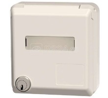 Розетка 32А 5п 6ч 400В IP44 CEPEX для кабель-каналов и питающих постов с марк. площадкой и замком бел. Mennekes 4180