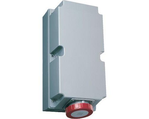 Розетка 4125RL6W 125А 3P+N+E 6ч для монтажа на поверхность с подкл. шлейфа IP67 ABB 2CMA168536R1000