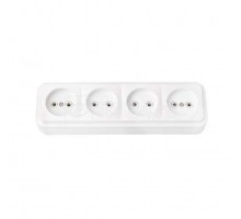 Розетка 4-м ОП бел. БЕЛТИЗ РА16-264