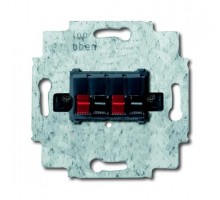 Розетка 4п для громкоговорителя черн. ABB 2CKA000230A0404