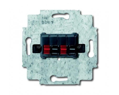 Розетка 4п для громкоговорителя черн. ABB 2CKA000230A0404