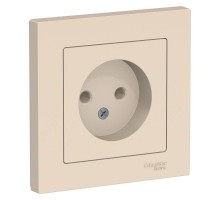 Розетка ATLAS DESIGN без заземл. 16А в сборе беж. SchE ATN000240
