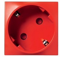 Розетка Altira 45 2P+E защ. шторки блок. красн. SchE ALB45286
