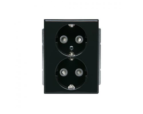 Розетка Double Schuko Impressivo 16А 230В антрацит ABB 2TKA00000440