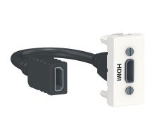 Розетка HDMI 1-мод. UNICA MODULAR бел. SchE NU343018