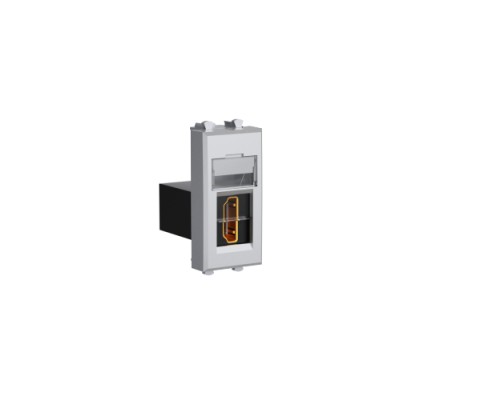 Розетка HDMI модульная 1мод. тип А-А Avanti Закаленная сталь DKC 4404251
