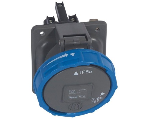 Розетка Hypra 63А 230В 2К+3 IP67 Leg 059326