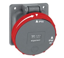 Розетка Hypra 63А 400В 3K+3 IP67 Leg 059427