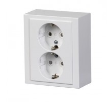 Розетка Impressivo 2мод. накладного монтажа бел. ABB 2TKA00001607