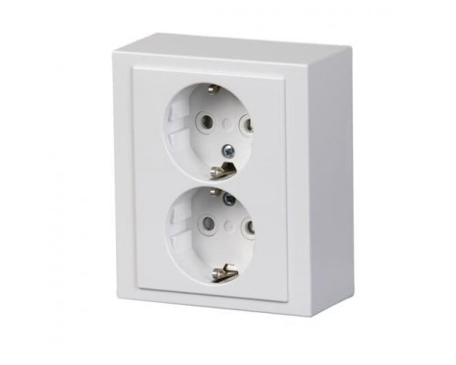 Розетка Impressivo 2мод. накладного монтажа бел. ABB 2TKA00001607