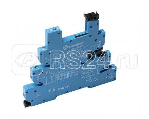 Розетка MasterPLUS с винт. клеммами (с зажимной клетью) для реле 34 серии 125В AC подавление тока утечки в комплекте пластик. клипса опции: LED FINDER 93633125